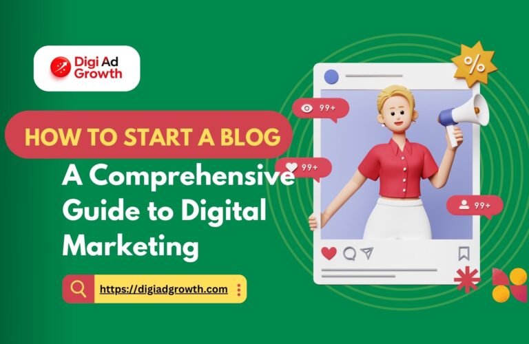 Green and Yellow 3D Illustrative Digital Marketing Blog Banner - 1